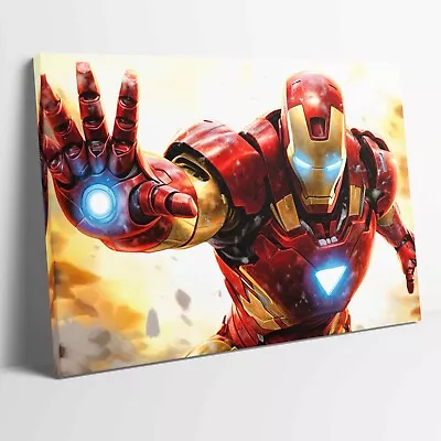 Iron Man Avengers Stretched Canvas Or Unframed Poster Art More Sizes • £12.99