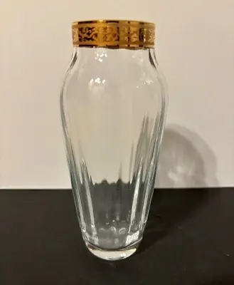 Vintage Lenox Autumn Gold Band Lead Crystal Bud Vase • $15.98