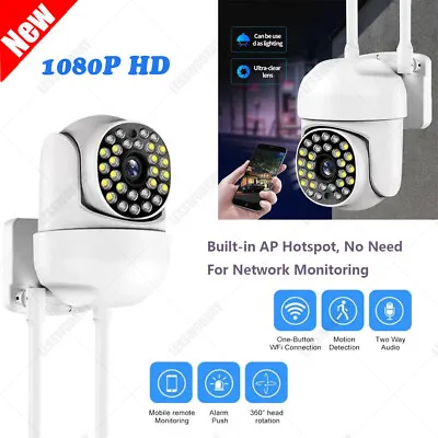 1080P IP Camera Wireless 360° WIFI Outdoor HD Smart Home Security IR Cam UK • £13.49