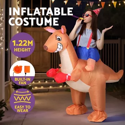 Inflatable Kangaroo Costume Adult Suit Blow Up Party Fancy Dress Halloween Xmas • $29.95