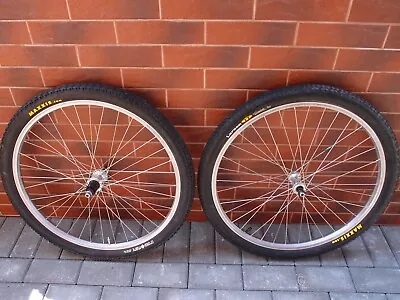 MTB Wheels 26 In Araya VP-20 Shimano Deore XT FH-M732 HB-M730 Maxxis • $169