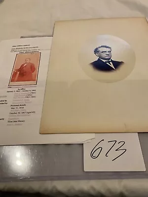 673 Civil War Massachusetts Governor John A Andrew Photo ( Fugitive Slave Act • $148