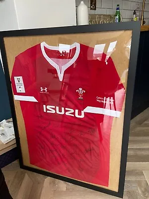 Signed Wales Rugby Jersey Unframed Six Nations Shirt 2020 - *Wales V Scotland* • £800