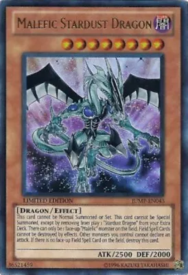 Yugioh-Malefic Stardust Dragon-Ultra Rare-Limited Edition-JUMP EN043 (LP) • $18.95