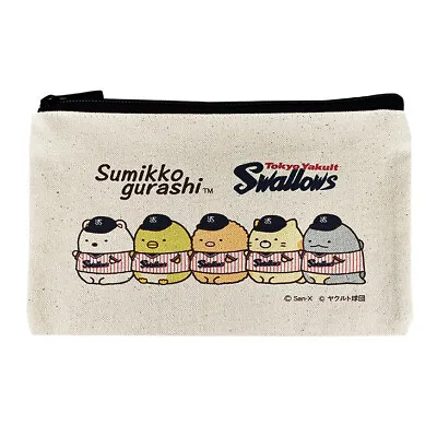 Tokyo Yakult Swallows X Sumikko Gurashi Flat Pouch Cotton Official New Japan • $60.30