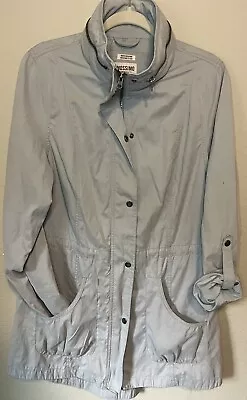 Mossimo Supply Co. Water Resistant Rain Jacket XL Full Zipper  Snaps  Hood • $11