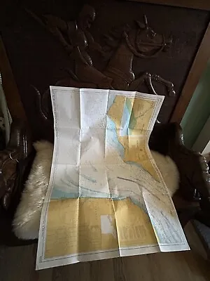 Sea Chart Map English Channel Newhaven To Calais 2451 Dover Strait Rye Harbour • £20