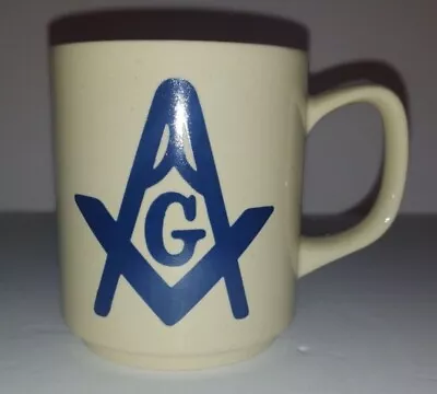 Vintage 1960's Masonic Freemason Coffee Cup Made In Japan 8oz. EUC • $13