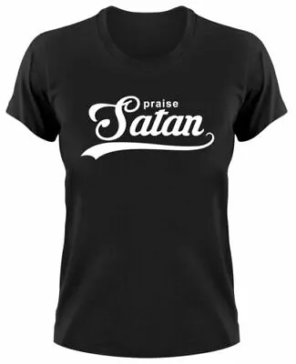 £18.46 • Buy Praise Satan Ladies Pentagram Inverted Cross Hail