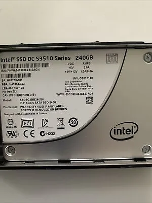 Intel DC S3510 SSDSC2BB240G6 240Gb SATA III 2.5 In SSD • £15