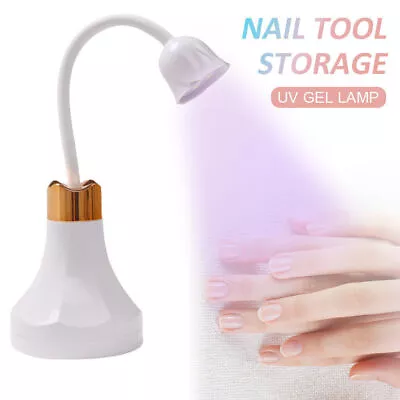 Rechargeable Lotus Mini Nail Dryer LED Lamp UV Light Polish Gel Curing Machine • $16.73