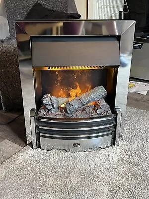 Dimplex Opti-myst Chrome Inset Electric Fire  • £150