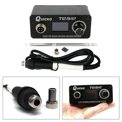 £25.84 • Buy DC24V T12-942 OLED Digital Soldering Station Welding Iron Tips Tool + T12 Handle