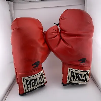 16oz Black Everlast Vintage Boxing Gloves • $24.89