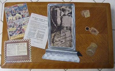 $15 • Buy Tom Mix Wood Collector's Box - Professionally Made - Signed - Collectibles 