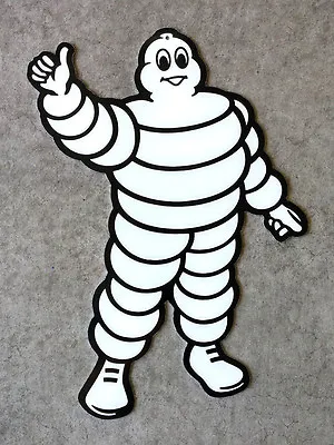 MICHELIN MAN SIGN - 9  X 12  Aluminum -  Garage Decor - Racing Logo - Tire  • $34.95