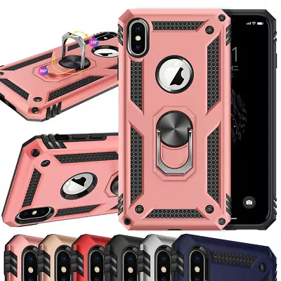 Shockproof Magnetic Phone Case With Ring Grip For IPhone XR X XS Max 6 7 8 Plus • $7.88