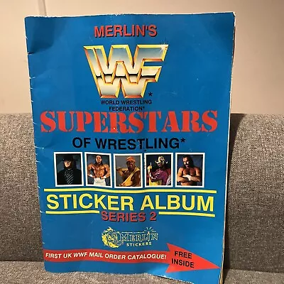 WWF MAGAZINE STICKER ALBUM MERLIN SUPERSTARS SERIES 2 1991 Vintage Wrestling • £9.99