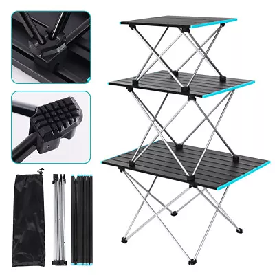 Folding Table S/M/L Size Camping Table Portable Picnic Outdoor Foldable Desk AU • $21.99