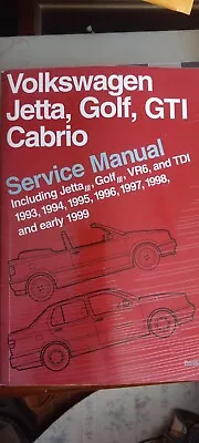 Volkswagen Jetta Golf Gti 1993-1999  Cabrio 1995-2002 Service Workshop Manual • $80