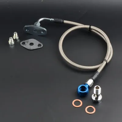 4AN 27.5  Turbo Oil Feed Line Kit For MAZDA RX-7 FD3S With Garrett T3 T4 T04 • $44