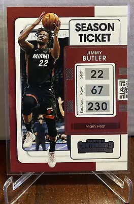 Jimmy Butler 2021-22 Panini Contenders Season Ticket #53 Miami Heat • $1.10