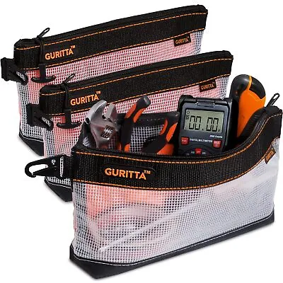 $17.99 • Buy GURITTA Clear Tool Pouches With Zipper Waterproof Tool Pouch Storage Pouch