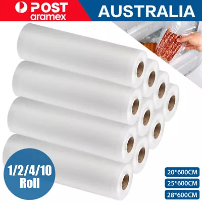 50Roll 6Mx28CM Vacuum Food Sealer Saver Bag Seal Storage Commercial Heat Grade • $8.83