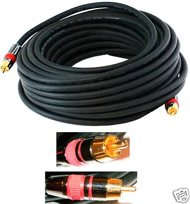 Ultra Gold SUBWOOFER Digital Audio Cable 50 Foot Ft THX Interconnect AV Video • $40.69