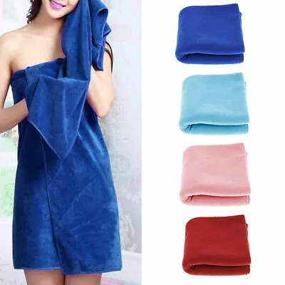 Extra Large Microfibre Lightweight Beach Towel Sheet Travel Swimming Summer • £5.49