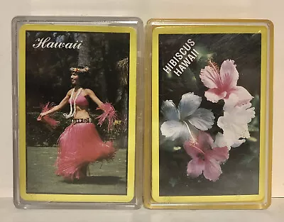 Hawaii Sealed Deck Playing Cards Aloha Hawaiian Hula Girl Flowers New Vintage • $20.22