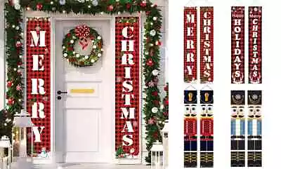 Christmas Door Banners Porch Sign Decoration • $9.99