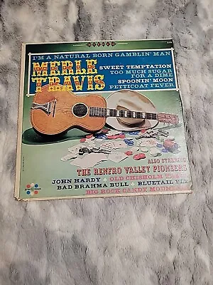 Merle Travis - I’m A Natural Born Gamblin’ Man - M 176 - Vinyl Record LP • $5