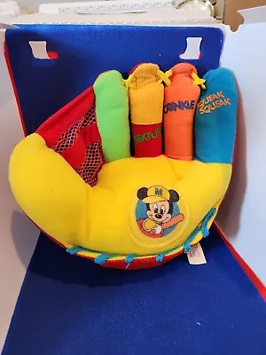 Mickey Mouse Mattel Baby Baseball Ball Glove ArcoToys Disney Vintage... • $11.75
