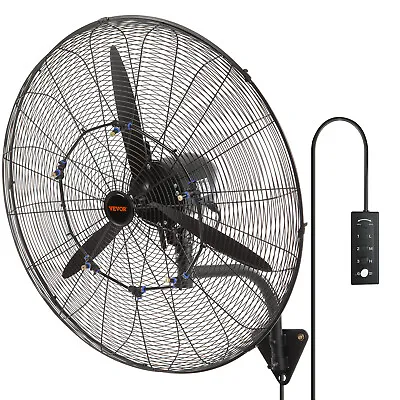 VEVOR Industrial Wall Mount Fan 30  Waterproof Oscillating Misting Metal 3 Speed • $189.99