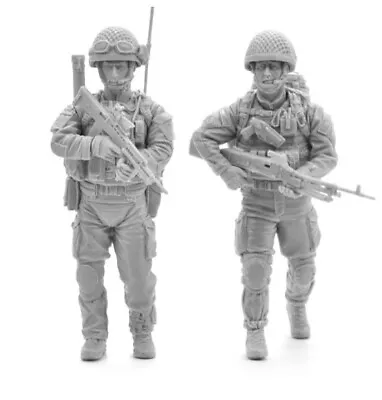 1/35 Resin Figure Model Kits Modern British Soldiers Paratroopers War Unpainted • $21.15