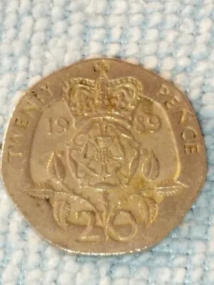 Gb 1989 20p Twenty Pence Coin / 005 • £2.75