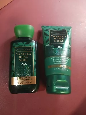 Bath & Body Works Vanilla Bean Noel Mini Travel Gift Set W/ Cream Body Wash • $14