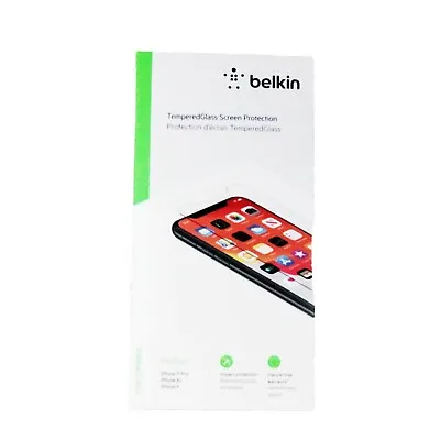 $32.95 • Buy Belkin Screenforce Tempered Glass For Iphone 11 Pro Xs X Align Tray New F8w946zz