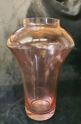 Dartington Crystal Glass Purple Vase Etched Dartington On The Base 21cm High • £14