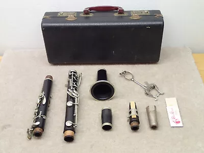 Gustave G Langenus Vintage Clarinet With Case Estate Item Needs Restoration • $382.46