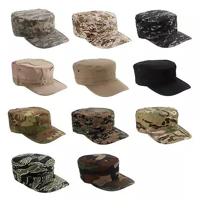 Camouflage Mens Military Hat Army Ranger RipStop Patrol Fatigue Cap Combat Hats • $8.61