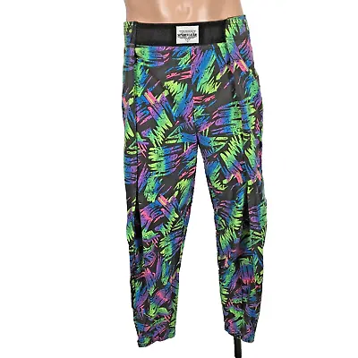 Vtg Sz L Baggy Pants Neon Gym Miami Muscle Parachute Saved By The Bell Unisex • $125