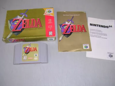 Legend Of Zelda Ocarina Of Time (Nintendo 64 N64) CIB Complete In Box • $139.99