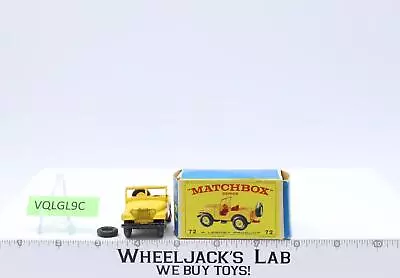 Standard Jeep 72 W Original Box Lesney Matchbox 1960's England Vintage • $61.74