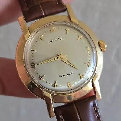 Vintage HAMILTON Men's Automatic Watch CAL.661 17Jewels 10K. G.F Swiss 1950s • $359