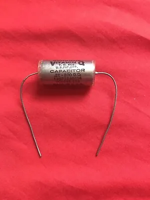 NOS Sprague .22 UF 200V Vitamin Q PIO Oil Capacitor 196P Guitar Amp Tone Cap 60s • $14