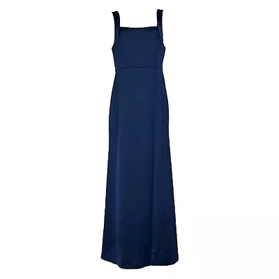 NWT BHLDN Sophia Satin Maxi Dress Midnight Large • £239.02