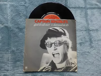 Glad It's All Over / Damned On 45 - Captain Sensible 1983 Vg+ • £1.99