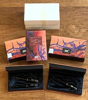 Montblanc Agatha Christie Limited Edition Set 1790 Fountain Ballpoint Pen Pencil • $3099